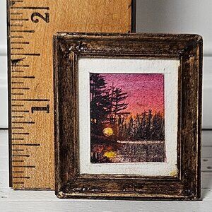 Dollhouse Miniature Watercolor by Stephanie T. Kemper